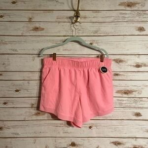 NWT Athletic Girl’s pink shorts size large.